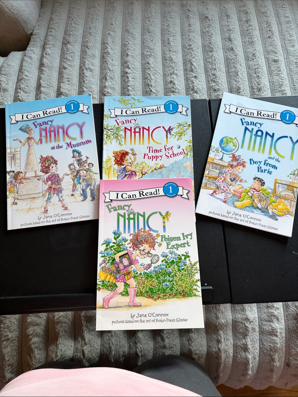 Fancy Nancy Kids Book Set - Pink & Blue Covers ( Level 1)